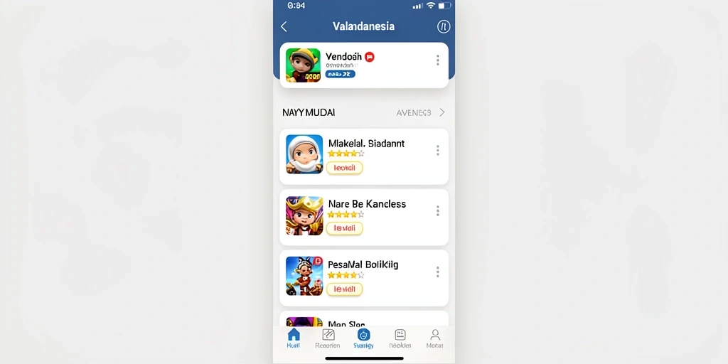 Tampilan antarmuka utama yang menarik dan informatif.