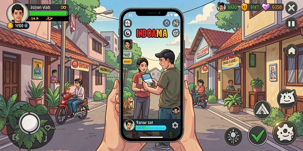 Tampilan antarmuka utama yang memukau.