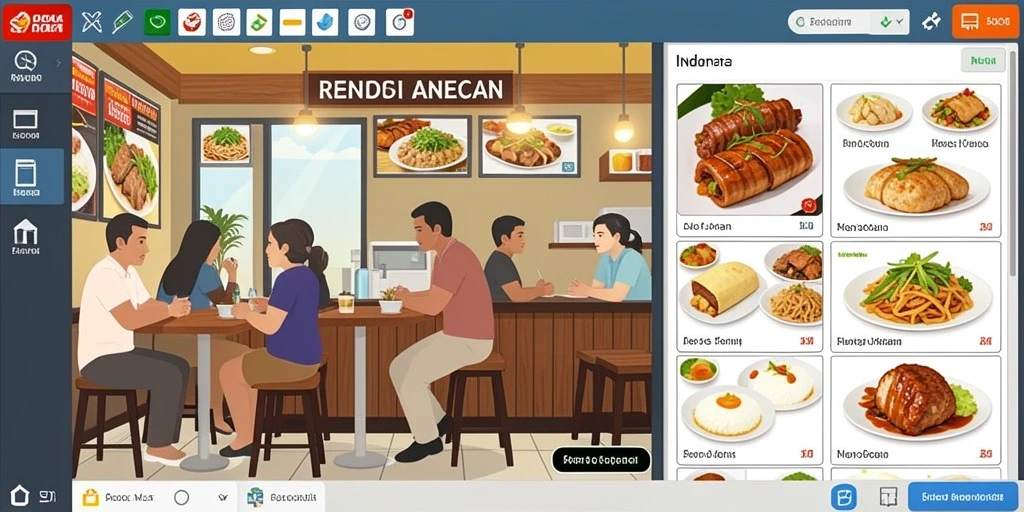 Tampilan dashboard permainan yang intuitif.