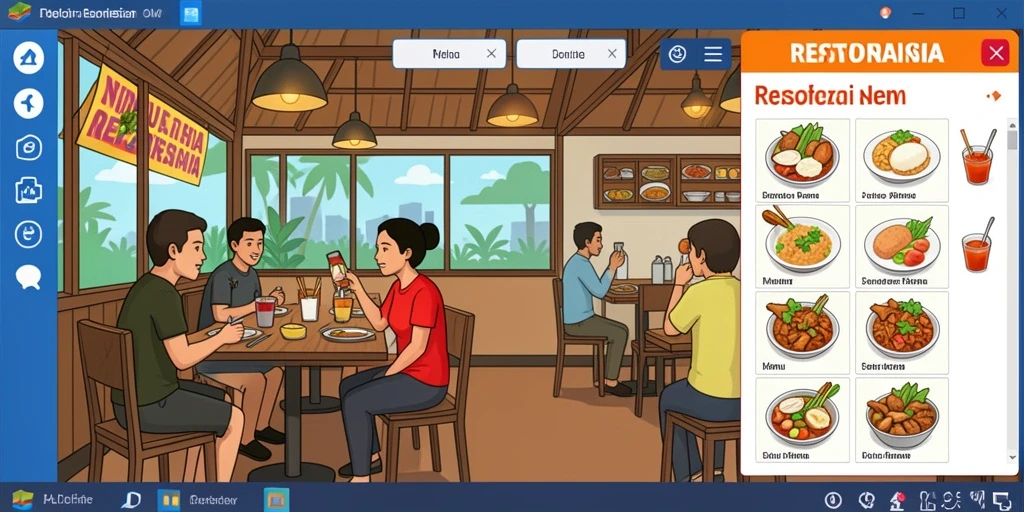 Screenshot menunjukkan karakter tokek yang beraksi di level menengah.